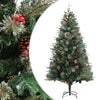 Vidaxl Weihnachtsbaum mit Kiefernkegeln 195 cm PVC und PE Green