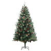 Vidaxl Weihnachtsbaum mit Kiefernkegeln 195 cm PVC und PE Green