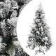 Vidaxl Weihnachtsbaum mit Kiefernkegeln und Schnee 225 cm PVC und PE