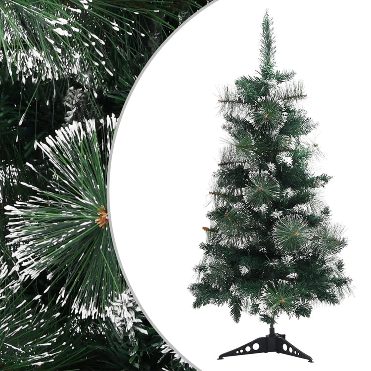 Vidaxl Kunstkerstboom mit Standard 90 cm PVC Grün und Weiß