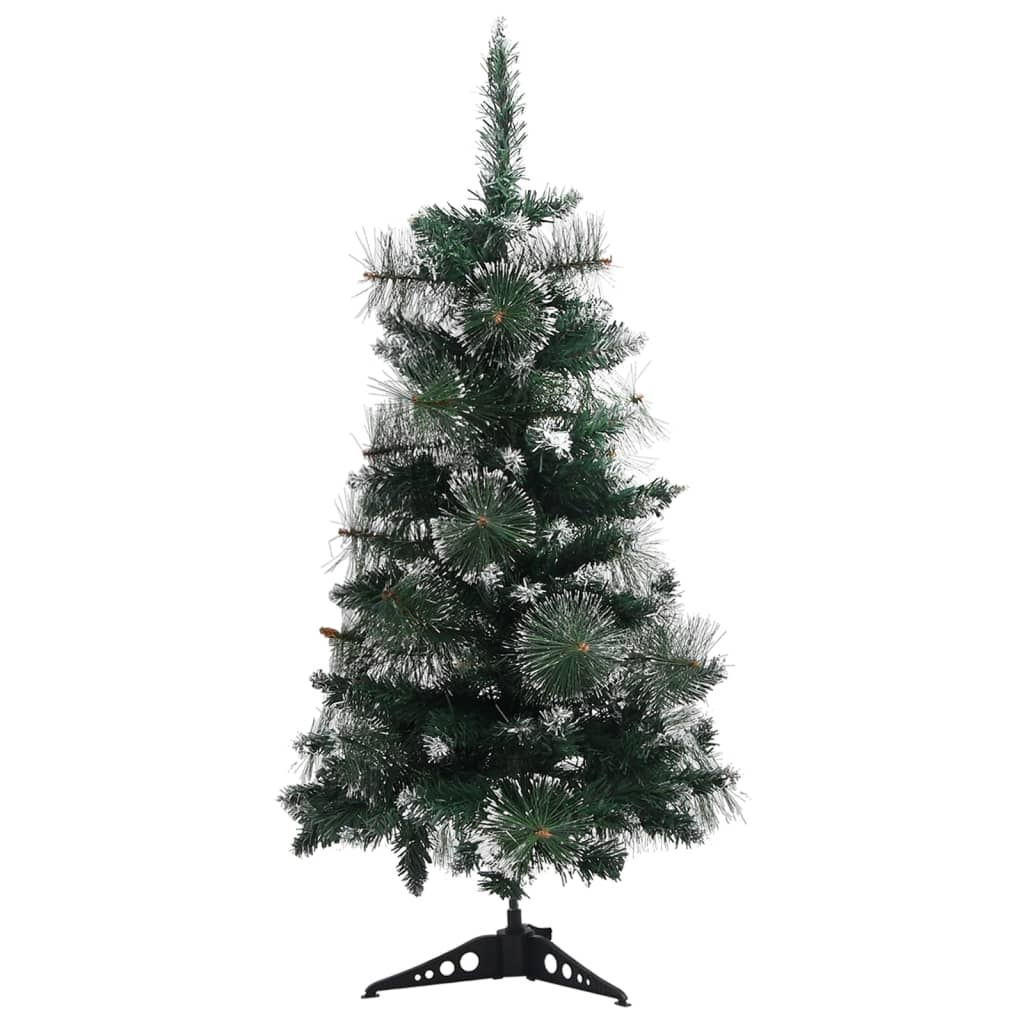 Vidaxl Kunstkerstboom mit Standard 90 cm PVC Grün und Weiß