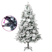 Vidaxl Weihnachtsbaum mit LED- und Kiefernkegeln und Schnee 225 cm PVC und PE - afbeelding 3