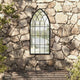 Vidaxl Gartenspiegel 100x45 cm Eisenschwarz