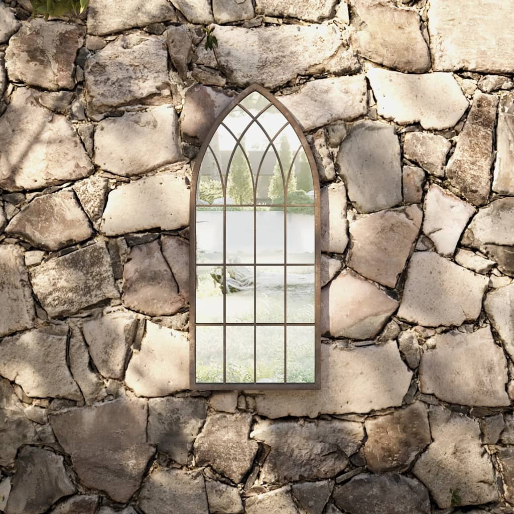 Vidaxl Garden Mirror 70 x 30 cm Eisensand -gelöscht