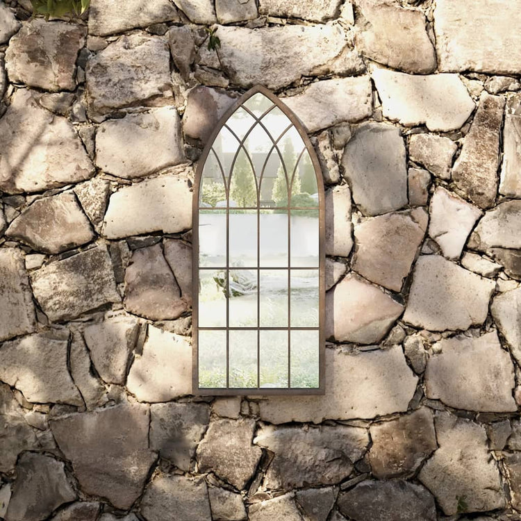 Vidaxl Garden Mirror 70 x 30 cm Eisensand -gelöscht