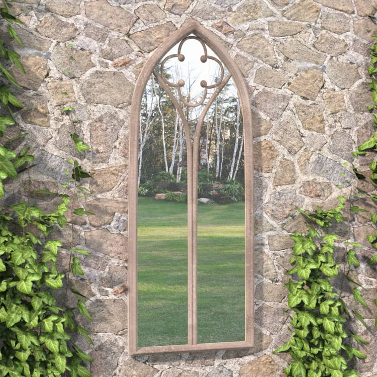 Vidaxl Garden Mirror 100x45 cm Eisensand -gelöscht