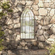 Vidaxl Garden Mirror 100x45 cm Eisensand -gelöscht