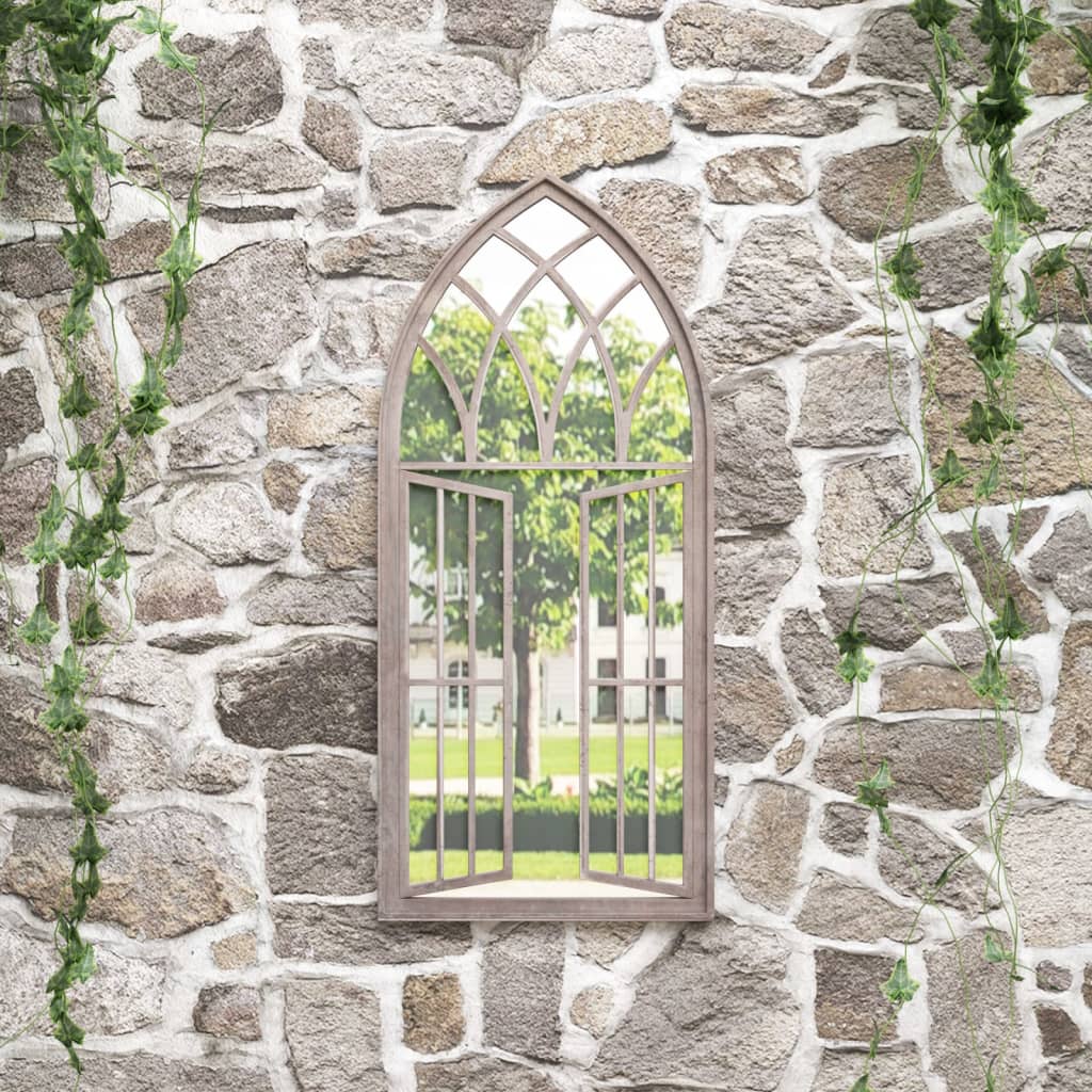 Vidaxl Garden Mirror 100x45 cm Eisensand -gelöscht