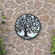 Vidaxl Gartenspiegel um 40 x 2,5 cm Eisen schwarz