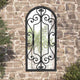 Vidaxl Gartenspiegel 100x45 cm Eisenschwarz