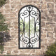 Vidaxl Gartenspiegel 70 x 30 cm Eisenschwarz