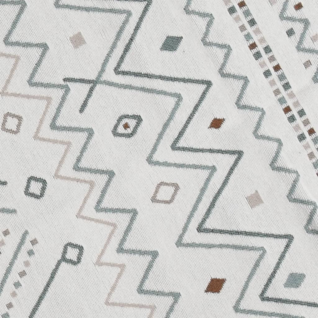 Vidaxl Teppich 120x180 cm Baumwolle Beige und blau