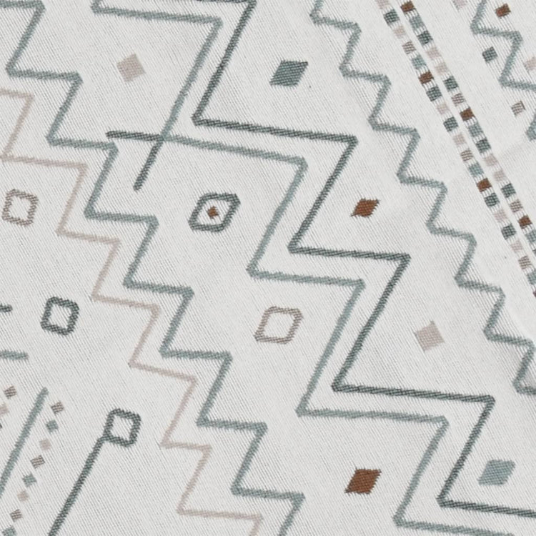 Vidaxl Teppich 120x180 cm Baumwolle Beige und blau