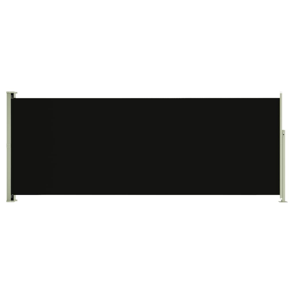 Vidaxl Windschutzscheibe ausziehbar 117x300 cm Schwarz