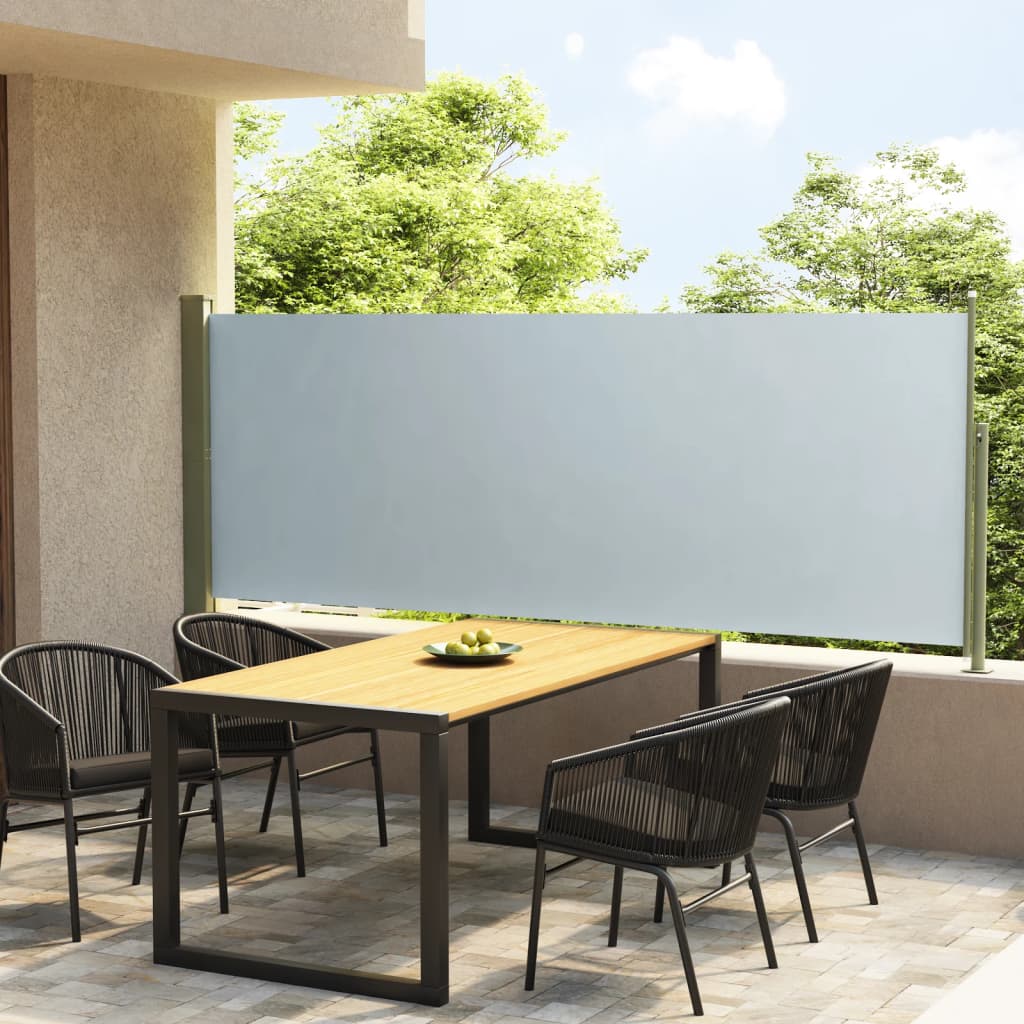 Vidaxl Garden Bildschirm Ausziehbar 117x300 cm Grau