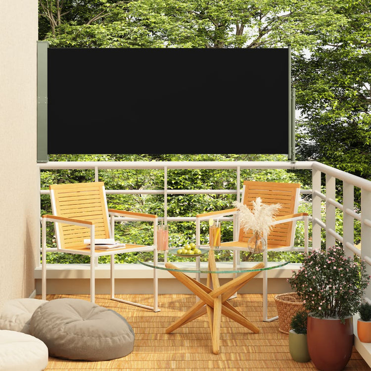 Vidaxl Garden Bildschirm erweiterbar 160 x 300 cm Schwarz