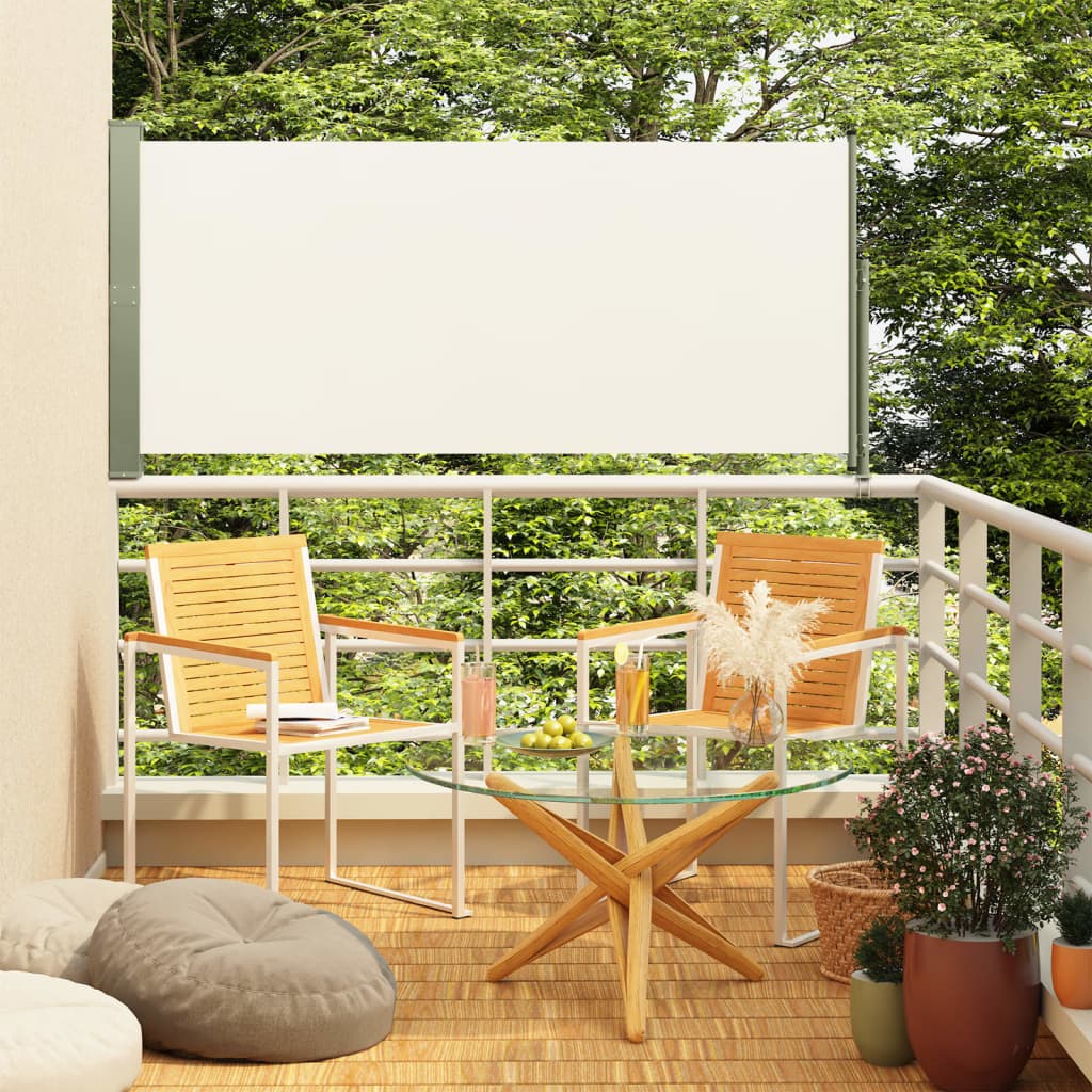 Vidaxl Garden Screen Excedable 160x300 cm creme -geläutet