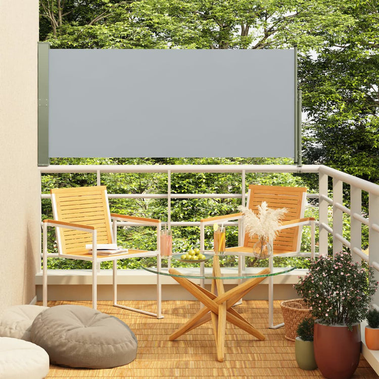 Vidaxl Garden Bildschirm ausziehbar 160 x 300 cm Grau
