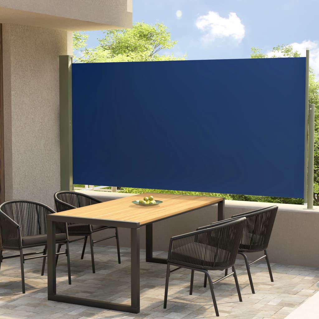 Vidaxl Garden Bildschirm ausziehbar 160 x 300 cm blau
