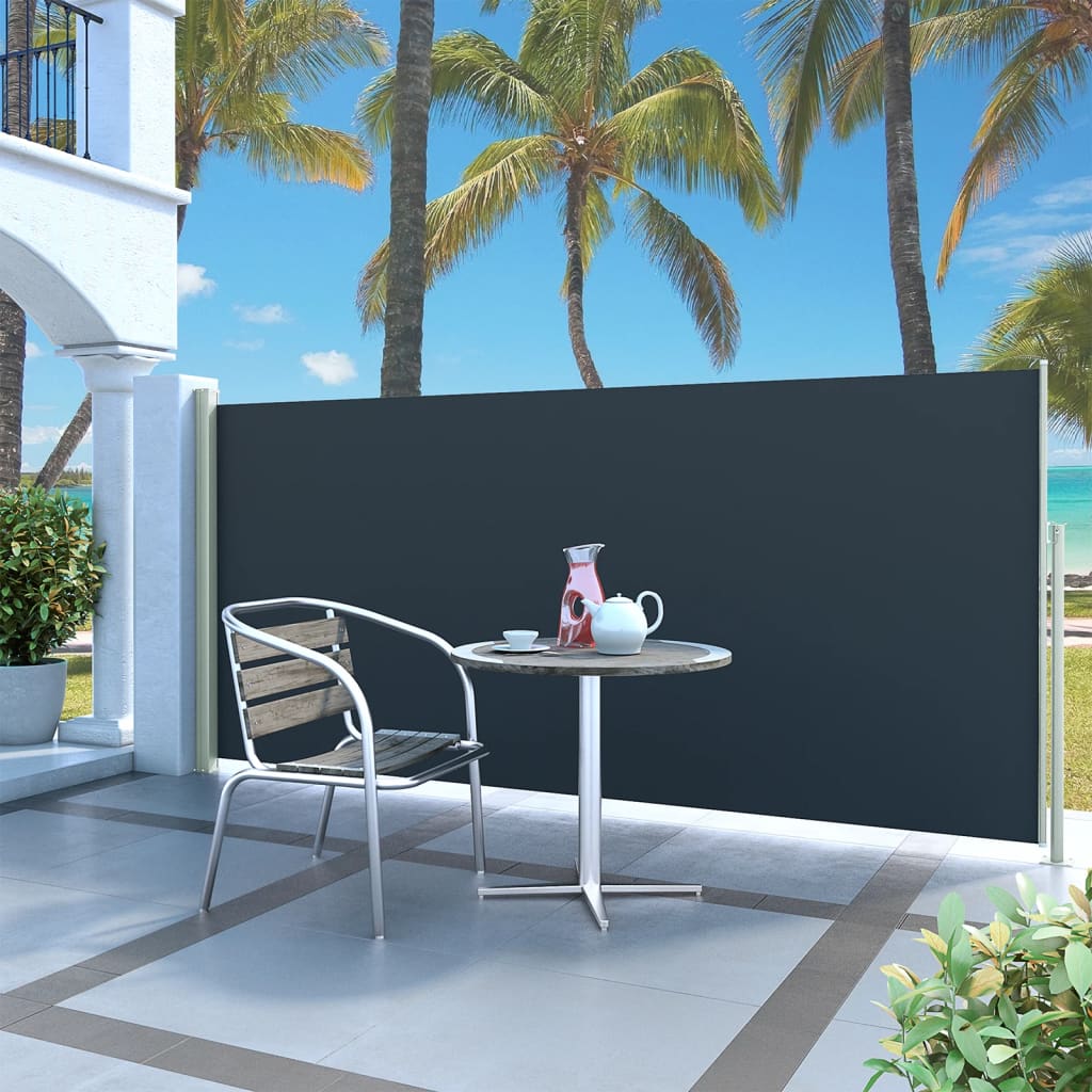 Vidaxl Garden Bildschirm ausziehbar 140 x 300 cm Schwarz