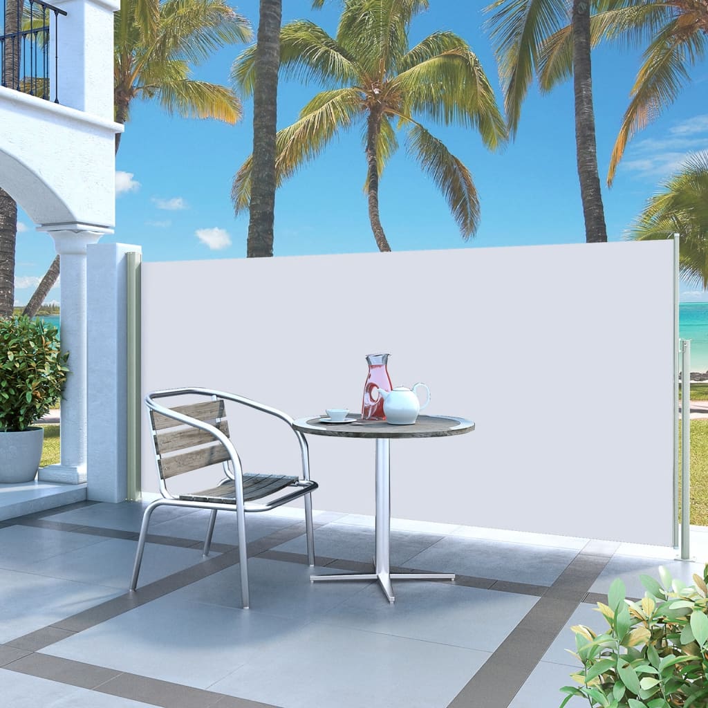 Vidaxl Garden Bildschirm Ausziehbar 140 x 300 cm Creme