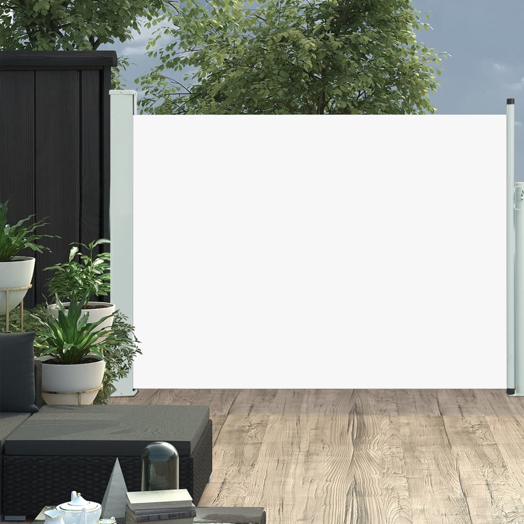 Vidaxl Garden Screen ausziehbar 117x500 cm Creme