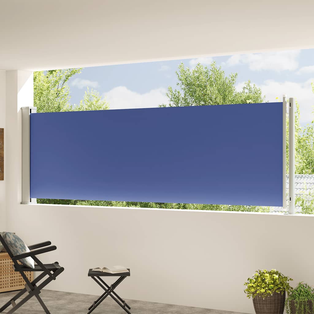 Vidaxl Garden Bildschirm Ausziehbar 117x600 cm blau