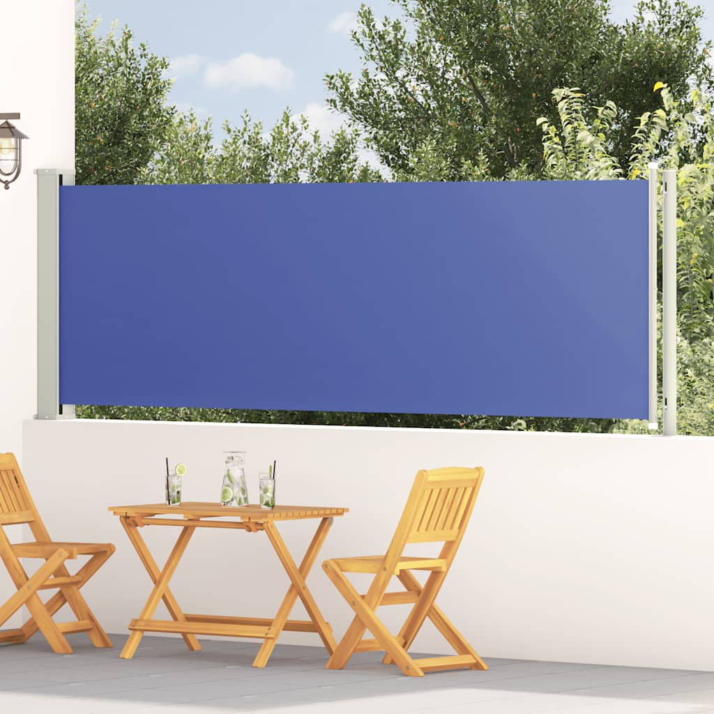 Vidaxl Garden Bildschirm Ausziehbar 117x600 cm blau