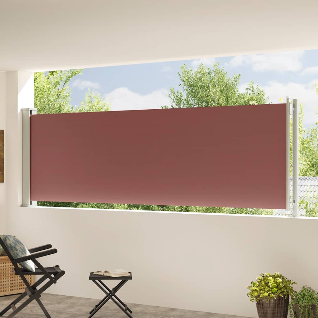 Vidaxl Garden Bildschirm Ausziehbar 117x600 cm Braun