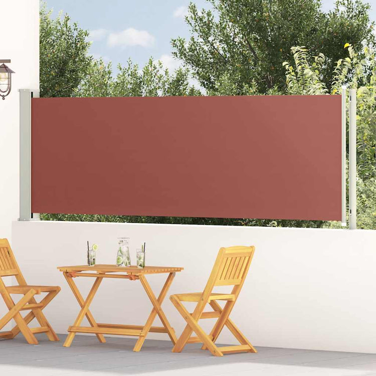 Vidaxl Garden Bildschirm Ausziehbar 117x600 cm Braun