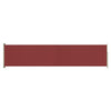 Vidaxl Garden Bildschirm ausziehbar 140 x 600 cm rot