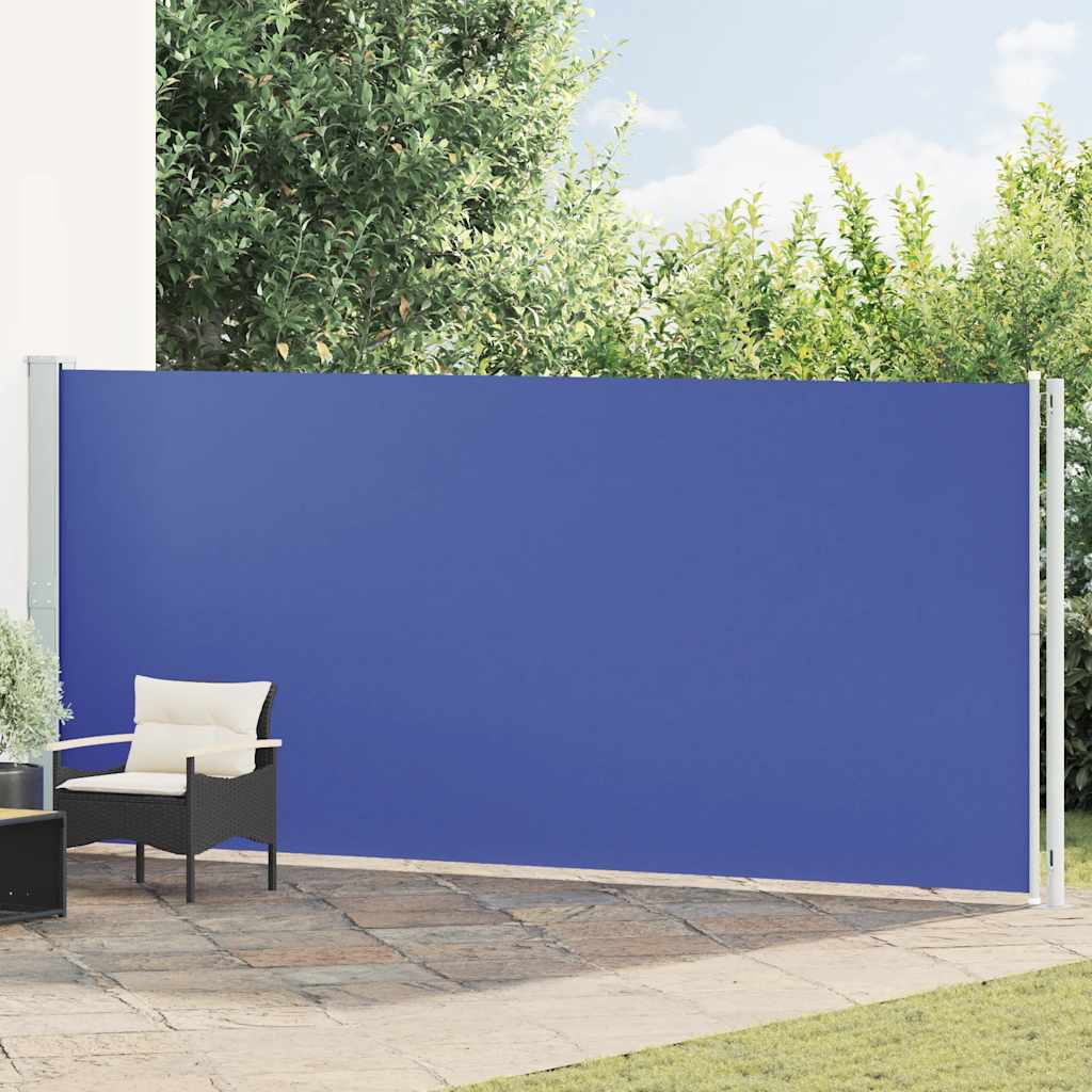 Vidaxl Gartenbildschirm ausziehbar 180x600 cm blau