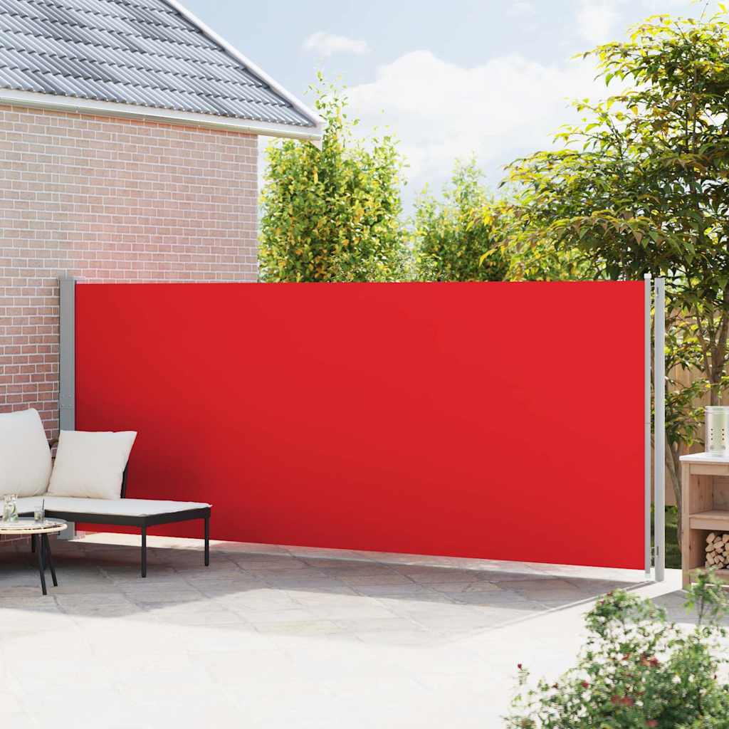 Vidaxl Garden Bildschirm ausziehbar 180x600 cm rot