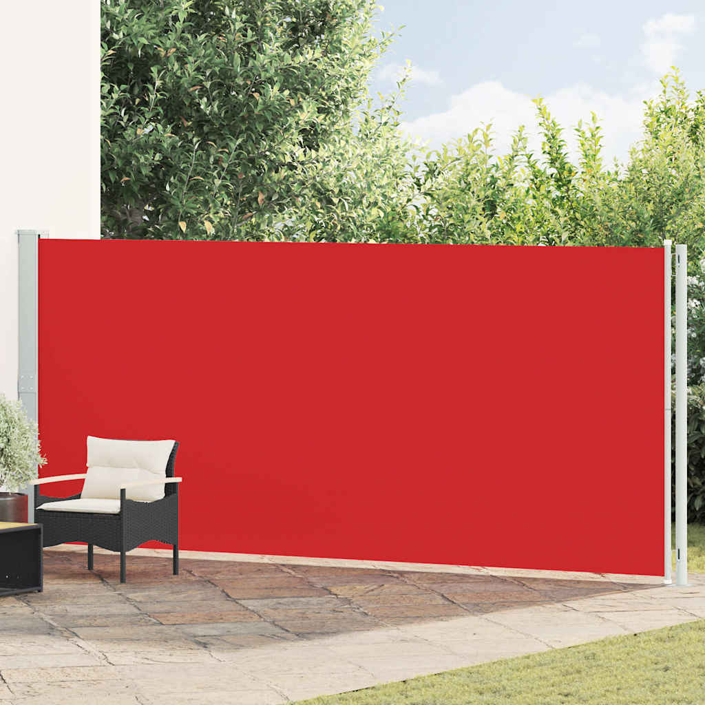 Vidaxl Garden Bildschirm ausziehbar 180x600 cm rot
