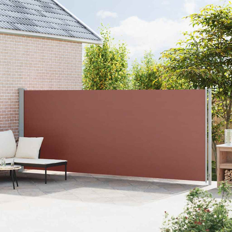 Vidaxl Garden Bildschirm ausziehbar 180 x 600 cm Braun