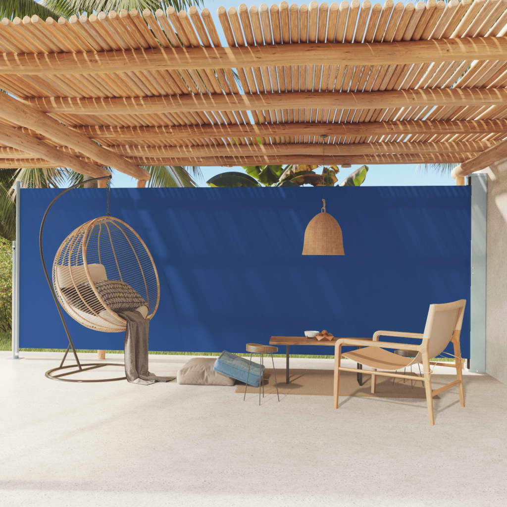 Vidaxl Garden Bildschirm ausziehbar 200x600 cm blau