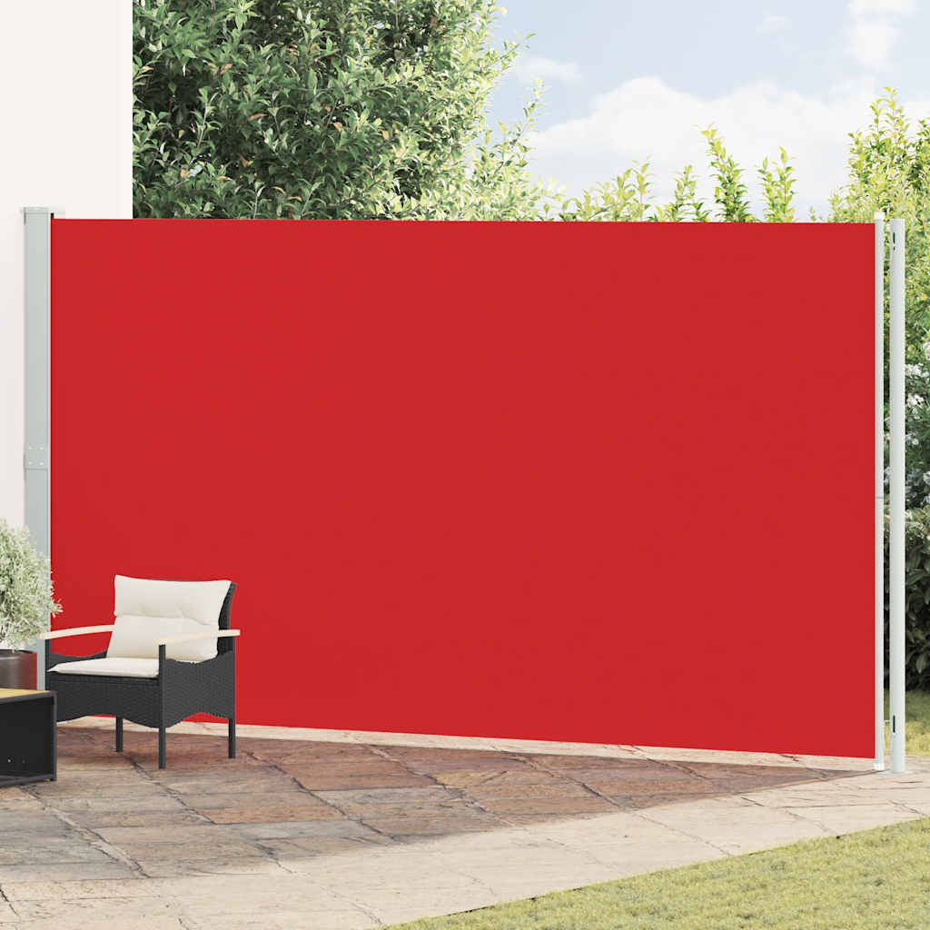 Vidaxl Garden Screen ausziehbar 220x600 cm rot