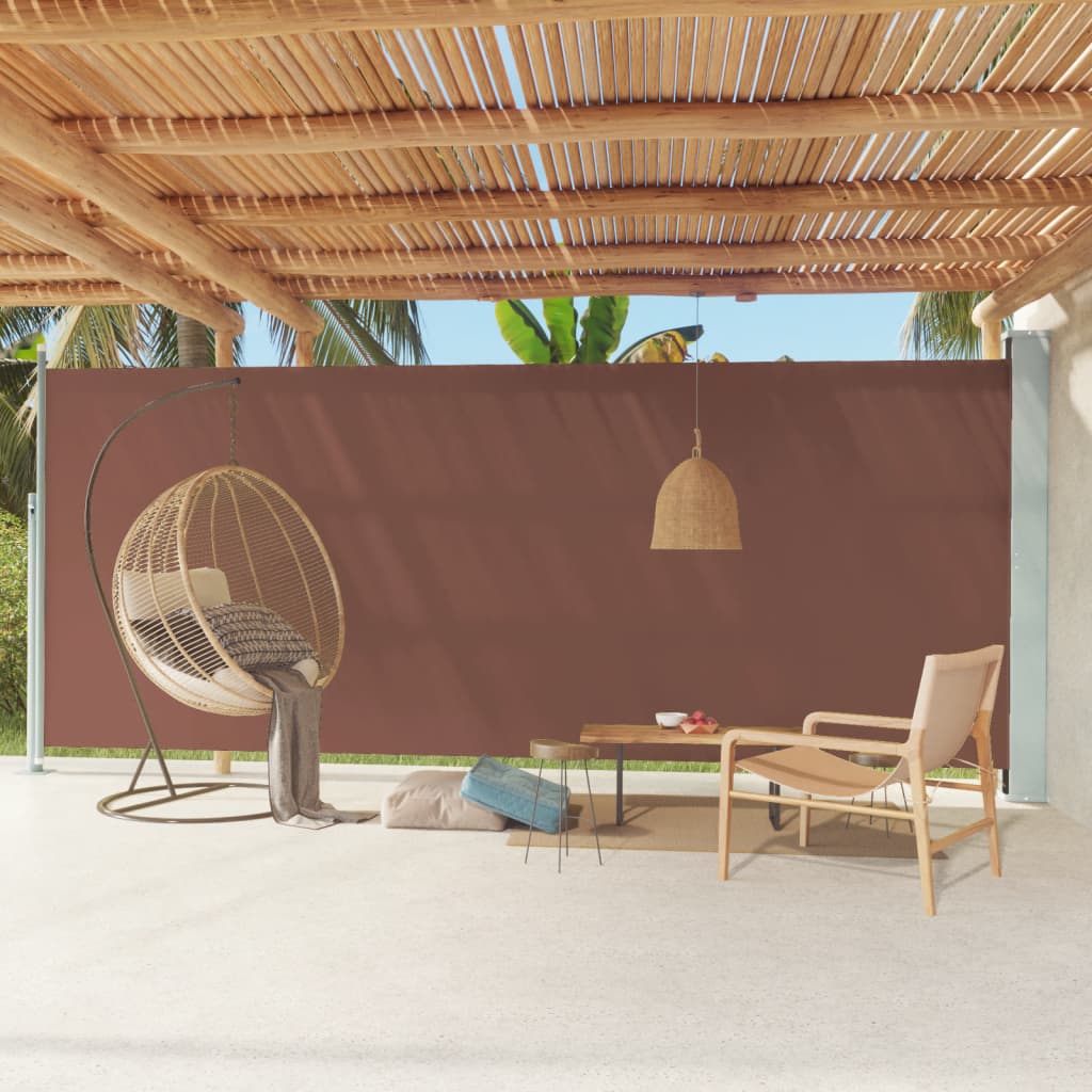 Vidaxl Garden Screen ausziehbar 220x600 cm Braun