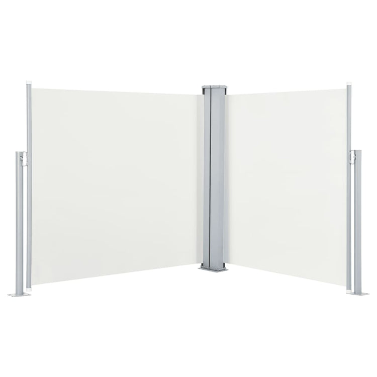 Vidaxl Windschutzscheibe ausziehbar 117x600 cm cremefarben