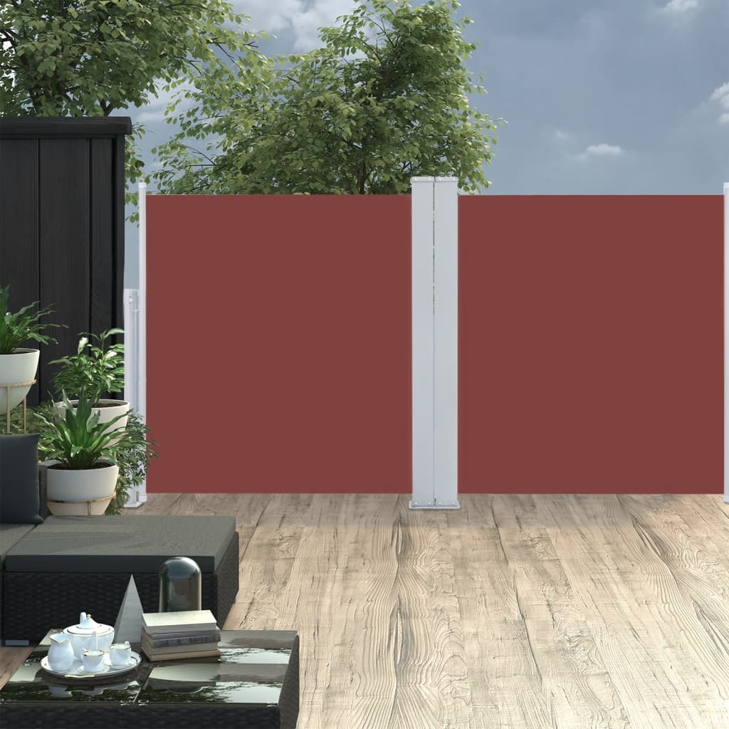 Vidaxl Windschutzscheibe ausziehbar 117x600 cm Braun