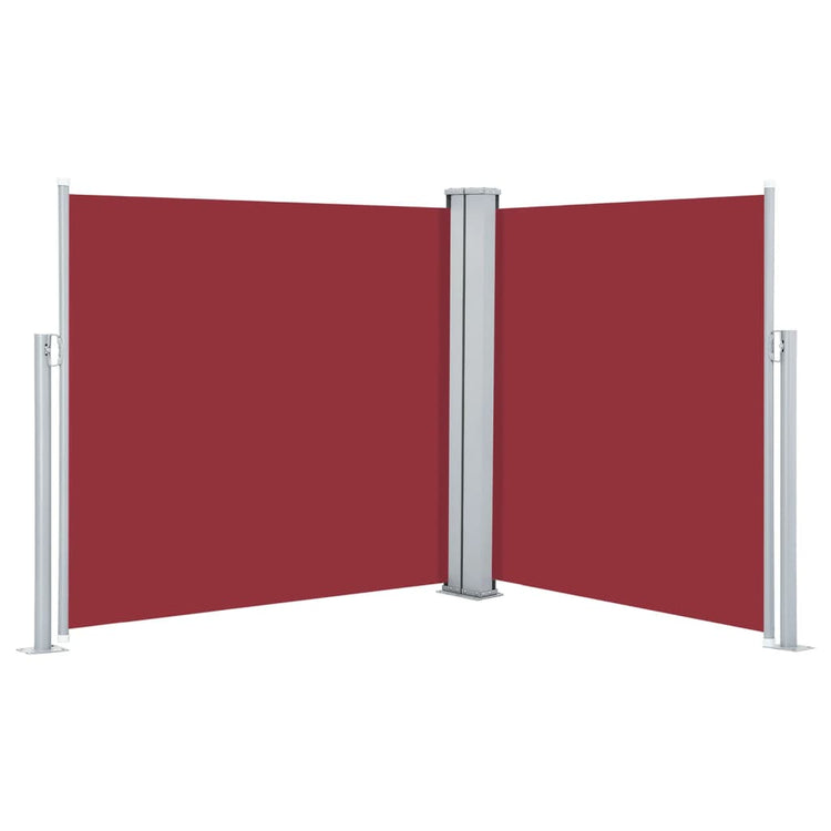 VIDAXL -Windschutzscheibe ausziehbar 117x600 cm rot