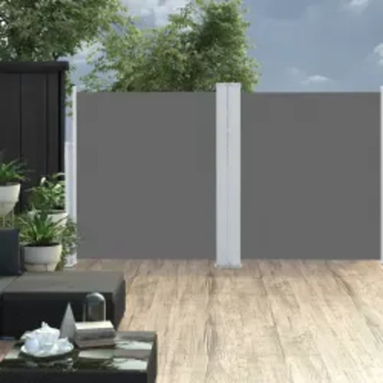 VIDAXL -Windschutzscheibe extendierbar 160 x 600 cm Anthrazit -ausgelöst