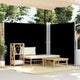 Vidaxl Windschutzscheibe ausziehbar 180 x 600 cm schwarz