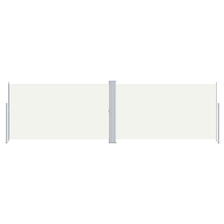 Vidaxl Windschutzscheibe ausziehbar 180 x 600 cm cremefarben