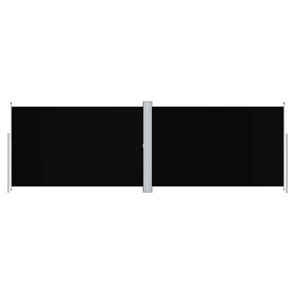 VIDAXL -Windschutzscheibe aus Erweiterbar 200x600 cm schwarz