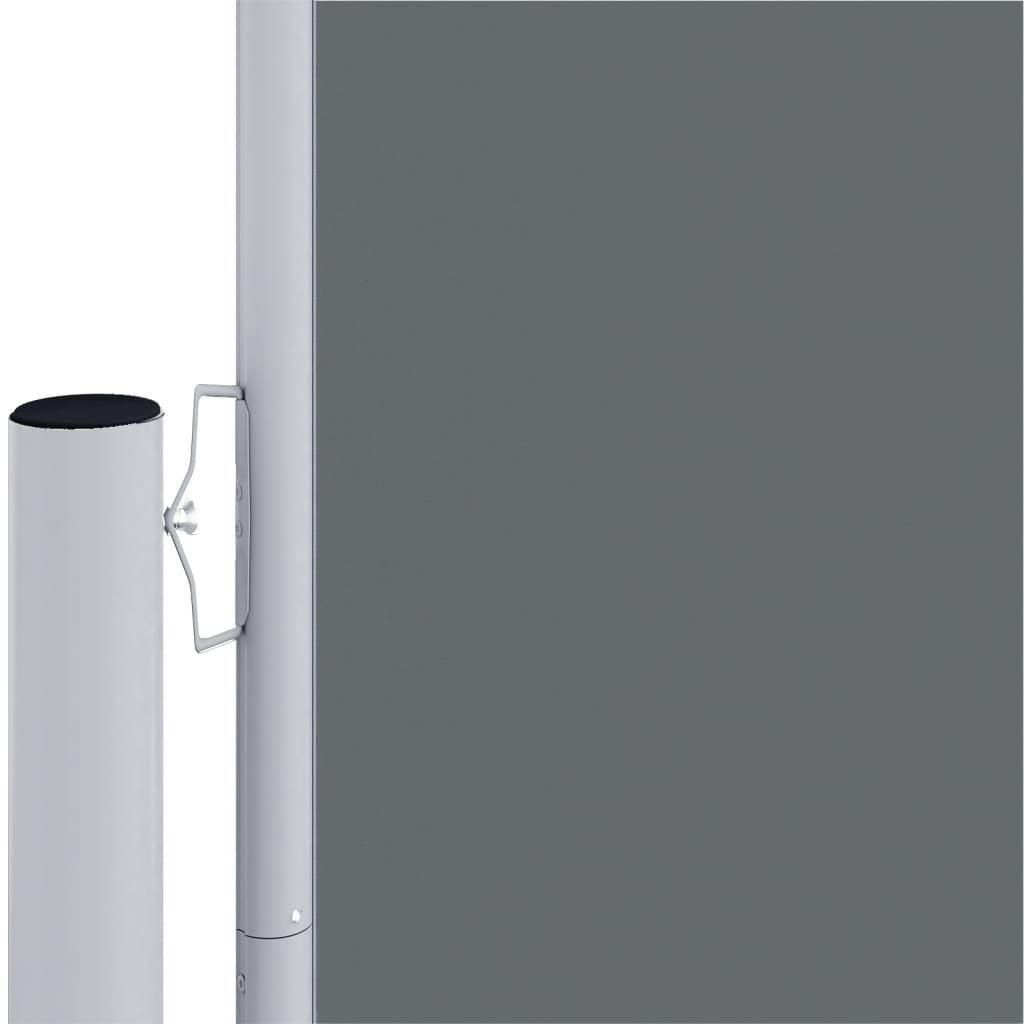 VIDAXL -Windschutzscheibe extendable 200x600 cm Anthrazit -geläutet