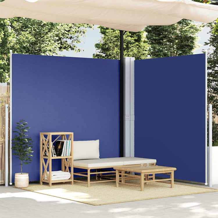 Vidaxl Windschutzscheibe ausziehbar 220x600 cm blau