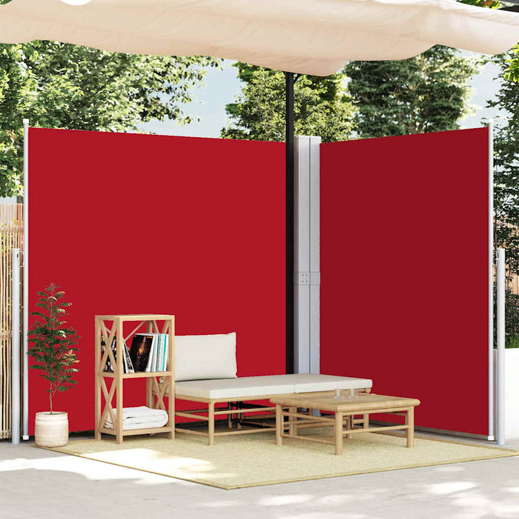 VIDAXL -Windschutzscheibe ausziehbar 220x600 cm rot