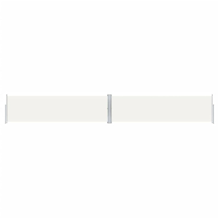 VIDAXL -Windschutzscheibe extendable 140x1000 cm cremefarben