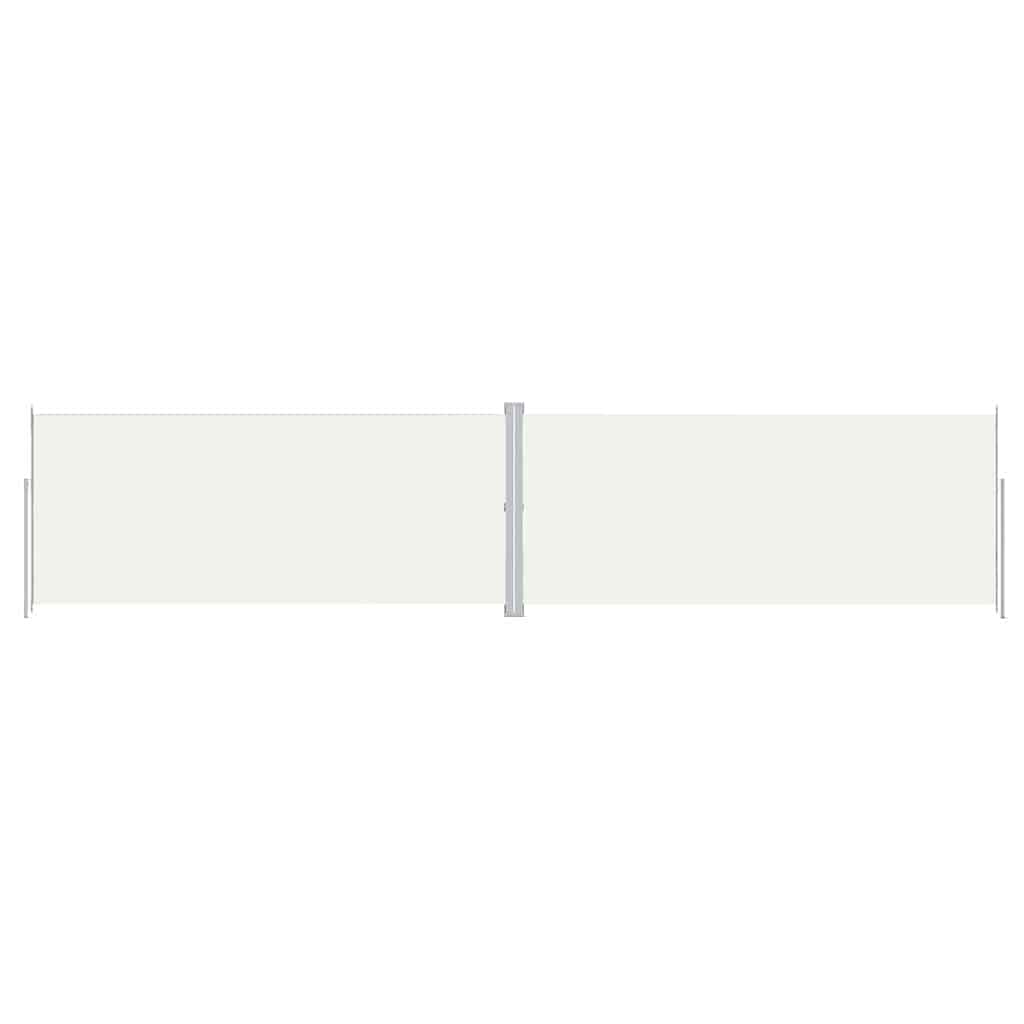 VIDAXL -Windschutzscheibe ausziehbar 220x1000 cm cremefarben